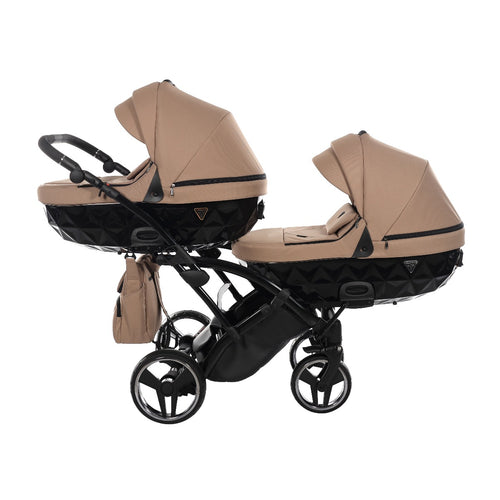 Trio Junama Diamond Basic Gemellare Slim V2 3 in 1 Beige/Telaio Nero