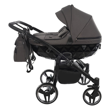 Junama Diamond Basic Gemellare V2 2 in 1 Grigio/Telaio Nero