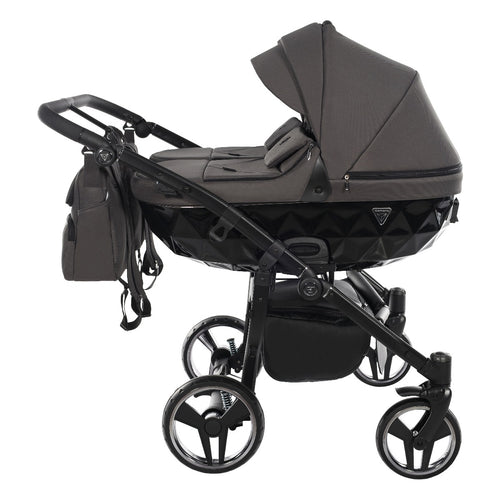 Trio Junama Diamond Basic Gemellare V2 3 in 1 Grigio/Telaio Nero