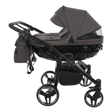 Junama Diamond Basic Gemellare V2 2 in 1 Grigio/Telaio Nero