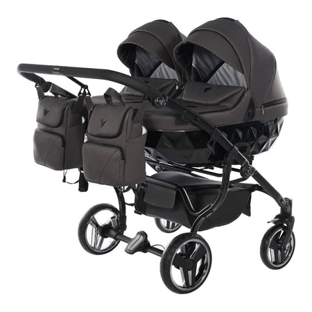 Junama Diamond Basic Gemellare V2 2 in 1 Grigio/Telaio Nero