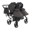 Junama Diamond Basic Gemellare V2 2 in 1 Grigio/Telaio Nero