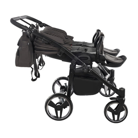Trio Junama Diamond Basic Gemellare V2 3 in 1 Grigio/Telaio Nero
