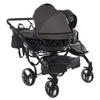 Junama Diamond Basic Gemellare V2 2 in 1 Grigio/Telaio Nero