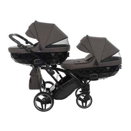Trio Junama Diamond Basic Gemellare Slim V2 3 in 1 Grigio/Telaio Nero