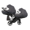 Trio Junama Diamond Basic Gemellare Slim V2 3 in 1 Grigio/Telaio Nero