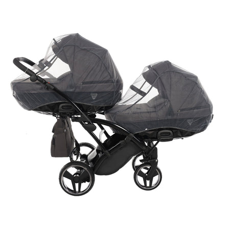Junama Diamond Basic Gemellare Slim V2 2 in 1 Grigio/Telaio Nero