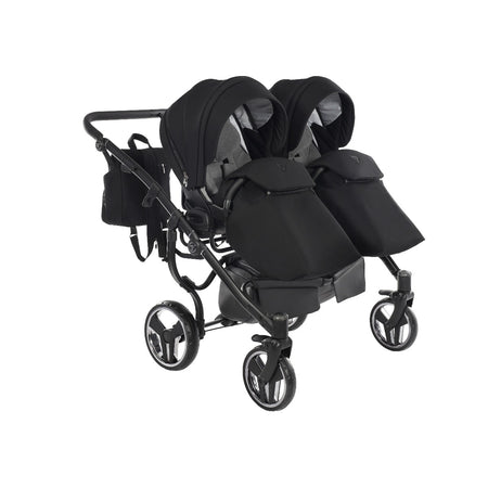 Trio Junama Diamond Basic Gemellare V2 3 in 1 Nero/Telaio Nero