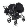 Trio Junama Diamond Basic Gemellare V2 3 in 1 Nero/Telaio Nero