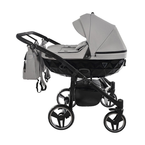Trio Junama Diamond Basic Gemellare V2 3 in 1 Light Grey/Telaio Nero