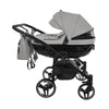 Trio Junama Diamond Basic Gemellare V2 3 in 1 Light Grey/Telaio Nero