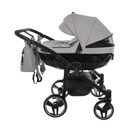 Trio Junama Diamond Basic Gemellare V2 3 in 1 Light Grey/Telaio Nero