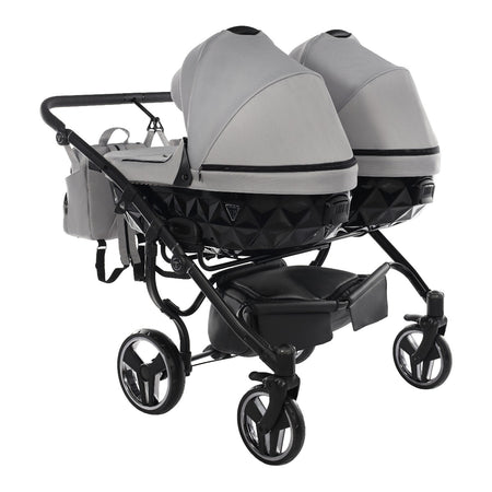 Trio Junama Diamond Basic Gemellare V2 3 in 1 Light Grey/Telaio Nero