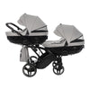 Trio Junama Diamond Basic Gemellare Slim V2 3 in 1 Light Grey/Telaio Nero