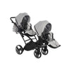 Junama Diamond Basic Gemellare Slim V2 2 in 1 Light Grey/Telaio Nero
