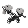 Trio Junama Diamond Basic Gemellare Slim V2 3 in 1 Light Grey/Telaio Nero