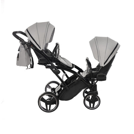 Trio Junama Diamond Basic Gemellare Slim V2 3 in 1 Light Grey/Telaio Nero