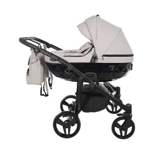 Junama Diamond Basic Gemellare V2 2 in 1 Tortora/Telaio Nero