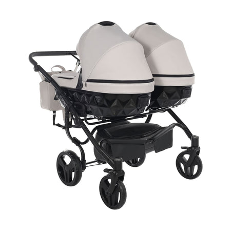 Trio Junama Diamond Basic Gemellare V2 3 in 1 Tortora/Telaio Nero