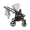 Junama Diamond Basic Gemellare V2 2 in 1 Tortora/Telaio Nero