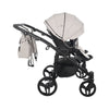 Junama Diamond Basic Gemellare V2 2 in 1 Tortora/Telaio Nero