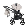Trio Junama Diamond Basic Gemellare V2 3 in 1 Tortora/Telaio Nero