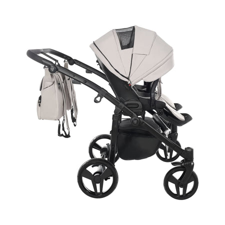 Junama Diamond Basic Gemellare V2 2 in 1 Tortora/Telaio Nero