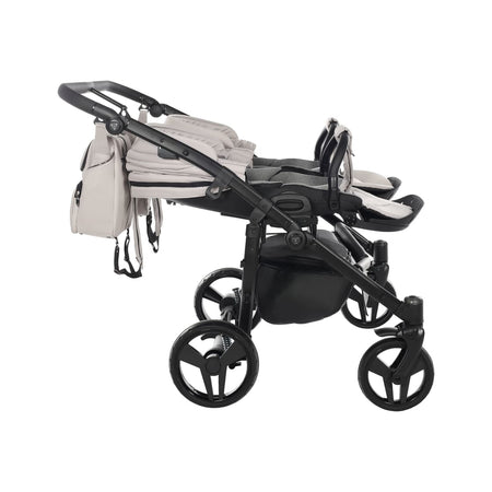 Trio Junama Diamond Basic Gemellare V2 3 in 1 Tortora/Telaio Nero