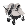 Junama Diamond Basic Gemellare V2 2 in 1 Tortora/Telaio Nero