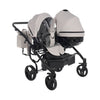 Junama Diamond Basic Gemellare V2 2 in 1 Tortora/Telaio Nero