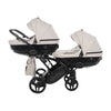 Junama Diamond Basic Gemellare Slim V2 2 in 1 Tortora/Telaio Nero
