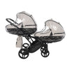Junama Diamond Basic Gemellare Slim V2 2 in 1 Tortora/Telaio Nero