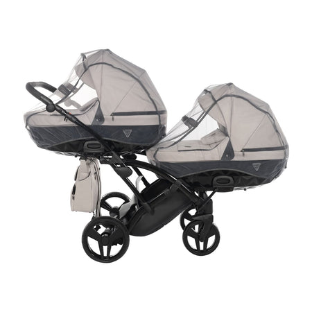 Junama Diamond Basic Gemellare Slim V2 2 in 1 Tortora/Telaio Nero