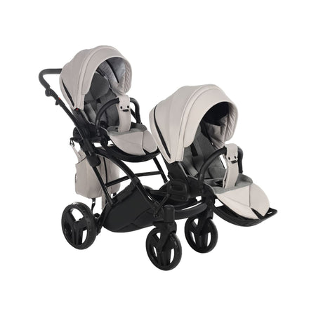 Junama Diamond Basic Gemellare Slim V2 2 in 1 Tortora/Telaio Nero
