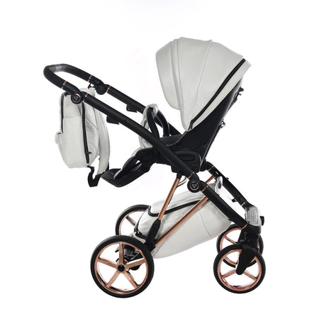 Trio Junama Air Premium 3 in 1 Pelle-Bianco&amp;Oro Rosa