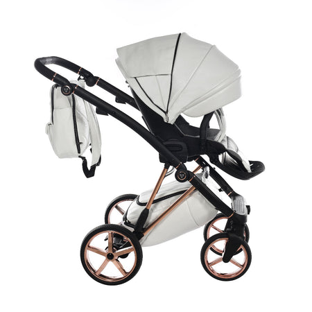 Trio Junama Air Premium 3 in 1 Pelle-Bianco&amp;Oro Rosa