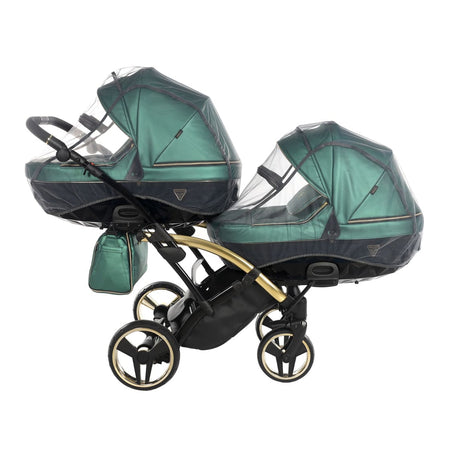 Trio Junama Diamond Fluo Duo Gemellare Slim Verde in pelle con Telaio in Oro 2020