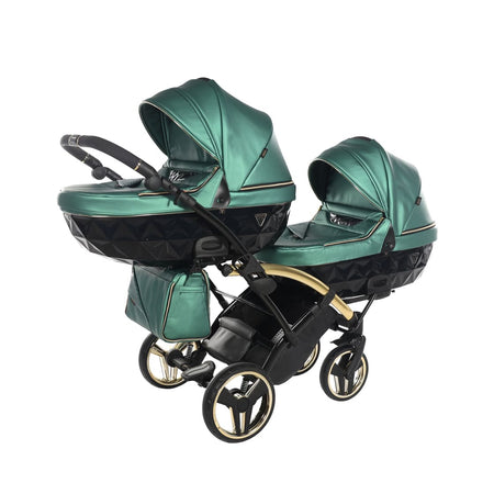 Trio Junama Diamond Fluo Duo Gemellare Slim Verde in pelle con Telaio in Oro 2020