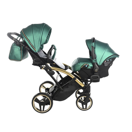 Trio Junama Diamond Fluo Duo Gemellare Slim Verde in pelle con Telaio in Oro 2020