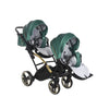 Trio Junama Diamond Fluo Duo Gemellare Slim Verde in pelle con Telaio in Oro 2020