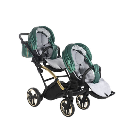 Trio Junama Diamond Fluo Duo Gemellare Slim Verde in pelle con Telaio in Oro 2020