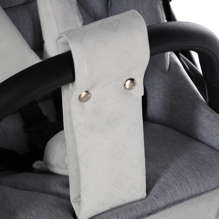 Trio Antes Baby Monogram Bianco Telaio Silver