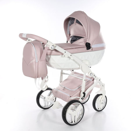 Junama Fluo Italy 2 in 1 Ecopelle Pink/Telaio White