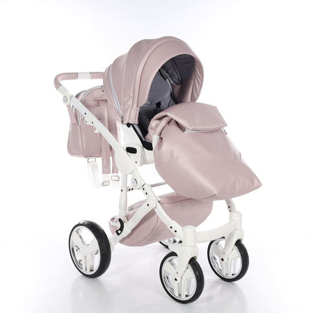 Junama Fluo Italy 2 in 1 Ecopelle Pink/Telaio White