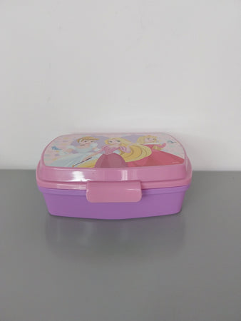 Set Asilo da Bambina con Principesse dei Cartoni "Forever Princess" 5 Pezzi: Zaino Tovaglietta Borraccia Bicchiere e Porta Merenda