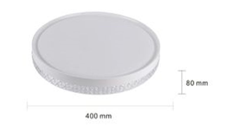 Plafoniera Da Soffitto 45w Tondo Con Striscia Luce Fredda Fst-40a84257 Interno 40cm