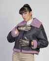 Marisol - Giacca Donna Rosa in vero montone Shearling