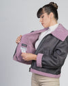 Marisol - Giacca Donna Rosa in vero montone Shearling