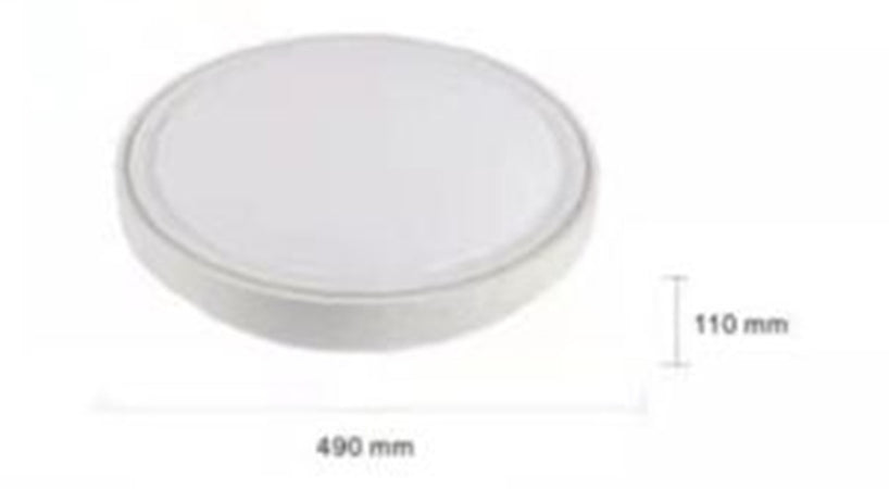 Plafoniera Da Soffitto 60w Circolare Luce Fredda Fst-50a517684 Luce Interna 49cm