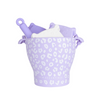 Set da Spiaggia Leopardato Lilla Swim Essential